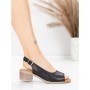 Sandale Dama din piele naturala 352-1 BLACK | ADVANCER
