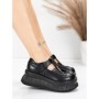 Pantofi Casual Dama din piele naturala 58588 BLACK | ADVANCER