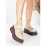 Pantofi Casual Dama din piele naturala 58588 CREAM | ADVANCER