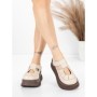 Pantofi Casual Dama din piele naturala 58588 CREAM | ADVANCER