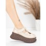 Pantofi Casual Dama din piele naturala 58588 CREAM | ADVANCER