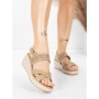 Sandale Dama din piele naturala 9573 KHAKI | ADVANCER