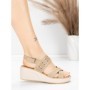 Sandale Dama din piele naturala 9573 KHAKI | ADVANCER