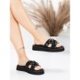 Papuci Dama din piele naturala 5SY33 BLACK | MEI