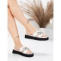 Papuci Dama din piele naturala 5SY33 WHITE | MEI