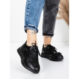 Sneakers Dama 5H66 BLACK | MEI