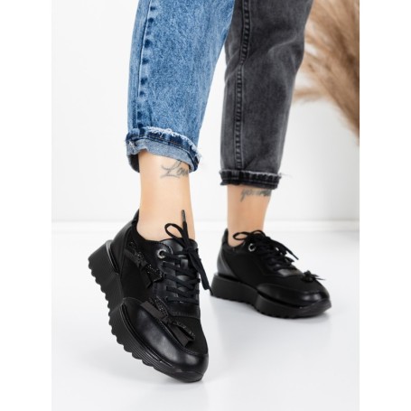 Sneakers Dama 5H66 BLACK | MEI