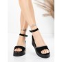 Sandale Dama cu Platforma 5H76 BLACK | MEI