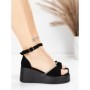 Sandale Dama cu Platforma 5H76 BLACK | MEI