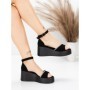 Sandale Dama cu Platforma 5H76 BLACK | MEI