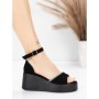 Sandale Dama cu Platforma 5H76 BLACK | MEI