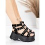 Sandale Dama cu Platforma 56WL31 BLACK | MEI