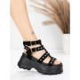 Sandale Dama cu Platforma 56WL31 BLACK | MEI