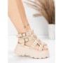 Sandale Dama cu Platforma 56WL31 BEIGE | MEI