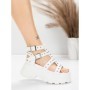 Sandale Dama cu Platforma 56WL31 WHITE | MEI