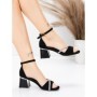Sandale Dama cu Toc Gros 5JD8 BLACK | MEI