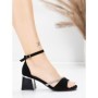Sandale Dama cu Toc Gros 5JD8 BLACK | MEI
