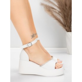 Dámske sandále na platforme 5H76 Biely | Mei » MeiMall.sk