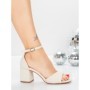 Sandale Dama cu Toc Gros 5XKK108 BEIGE | MEI