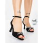 Sandale Dama cu Toc Subtire 5LO11 BLACK | MEI