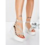 Sandale Dama cu Platforma 5SY31 WHITE | MEI