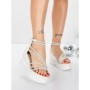 Sandale Dama cu Platforma 5SY31 WHITE | MEI