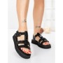 Sandale Dama cu Talpa Joasa 5SY32 BLACK | MEI