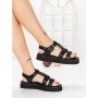Sandale Dama cu Talpa Joasa 5SY32 BLACK | MEI