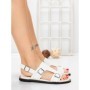 Sandale Dama cu Talpa Joasa 5SY35 WHITE | MEI