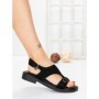 Sandale Dama cu Talpa Joasa 5SY36 BLACK | MEI