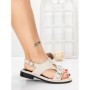 Sandale Dama cu Talpa Joasa 5SY36 BEIGE | MEI