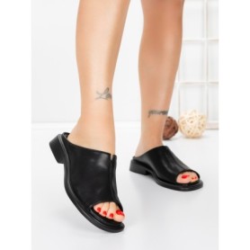 Papuci Dama cu Talpa Joasa 5SY37 BLACK | MEI
