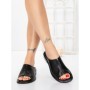 Papuci Dama cu Talpa Joasa 5SY37 BLACK | MEI