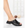 Papuci Dama cu Talpa Joasa 5SY37 BLACK | MEI
