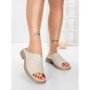 Papuci Dama cu Talpa Joasa 5SY37 BEIGE | MEI