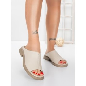 Papuci Dama cu Talpa Joasa 5SY37 BEIGE | MEI