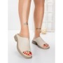 Papuci Dama cu Talpa Joasa 5SY37 BEIGE | MEI