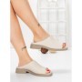 Papuci Dama cu Talpa Joasa 5SY37 BEIGE | MEI