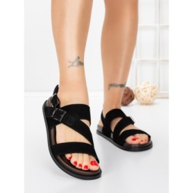 Sandale Dama cu Toc Gros 5SY38 BLACK | MEI