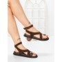 Sandale Dama cu Talpa Joasa 5SY39 BROWN | MEI
