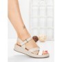 Sandale Dama cu Talpa Joasa 5GS25 OFF WHITE | MEI