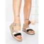 Sandale Dama cu Talpa Joasa 5GS25 BEIGE | MEI