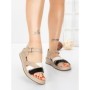 Sandale Dama cu Talpa Joasa 5GS25 BEIGE | MEI