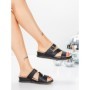 Papuci Dama cu Talpa Joasa 5GS26 BLACK | MEI