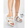 Papuci Dama cu Talpa Joasa 5GS26 WHITE | MEI