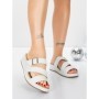 Papuci Dama cu Talpa Joasa 5GS26 WHITE | MEI