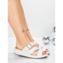 Papuci Dama cu Talpa Joasa 5GS26 WHITE | MEI