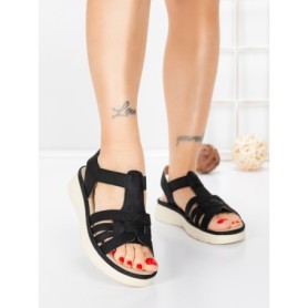 Sandale Dama cu Talpa Joasa 5GS27 BLACK | MEI