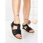 Sandale Dama cu Talpa Joasa 5GS27 BLACK | MEI