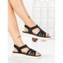 Sandale Dama cu Talpa Joasa 5GS27 BLACK | MEI